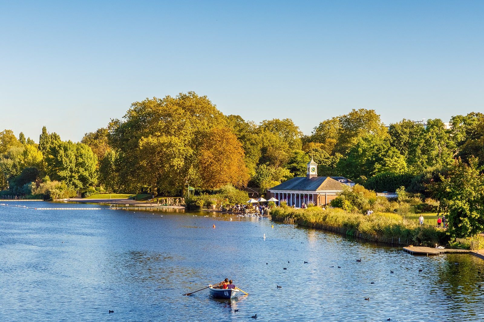 The Serpentine Lake at Hyde Park in London, England