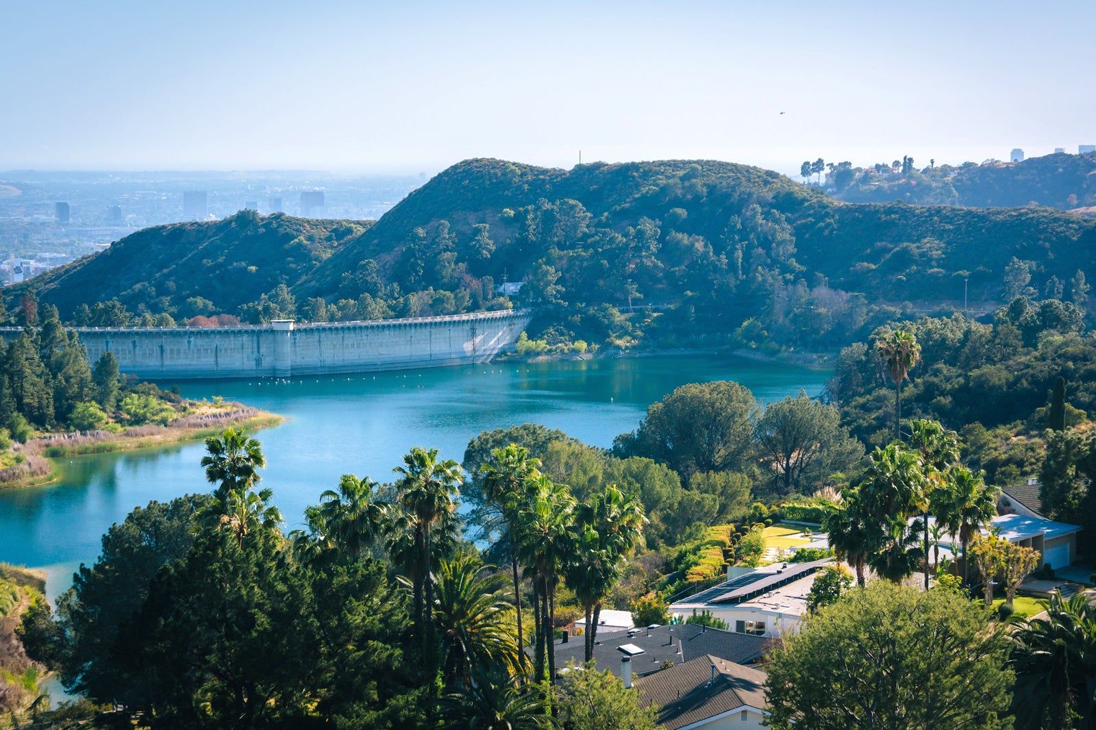 Hollywood Reservoir in Los Angeles