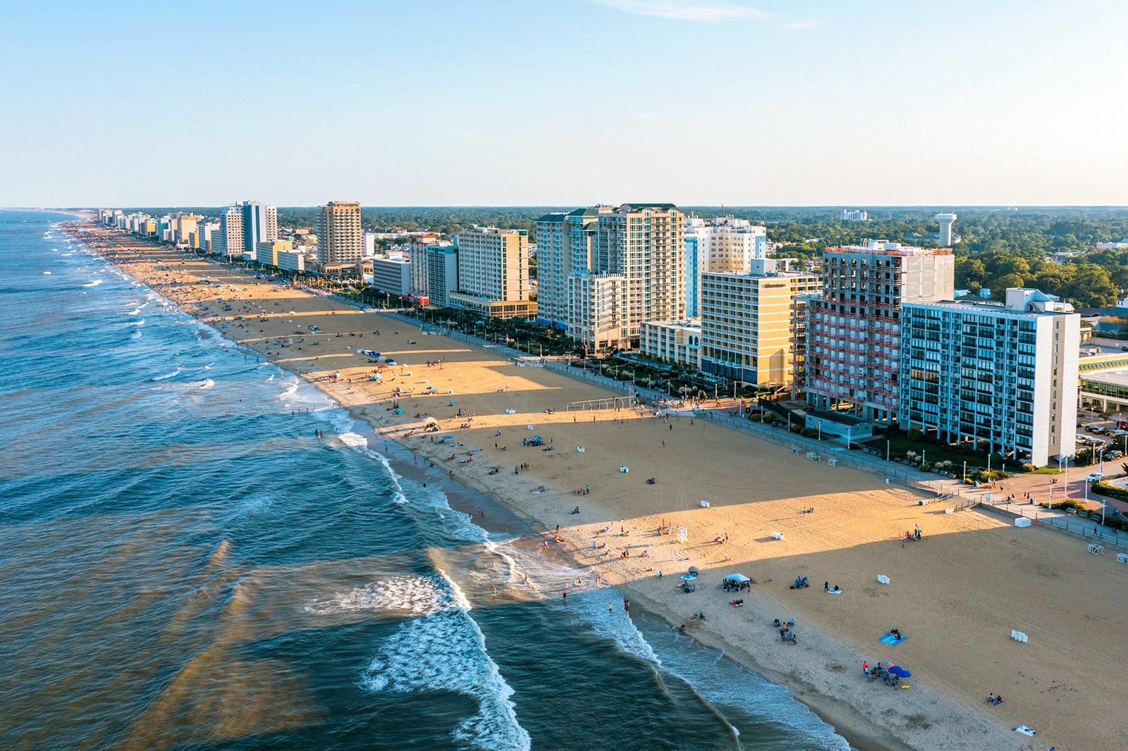 Virginia beach front.
