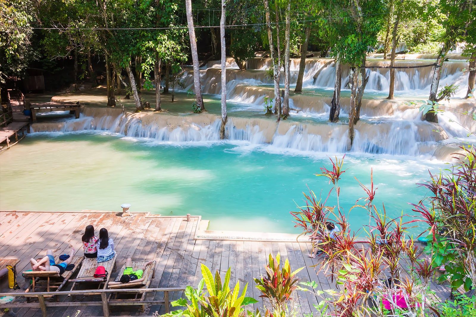 Tad Sae Waterfall near Luang Prabang