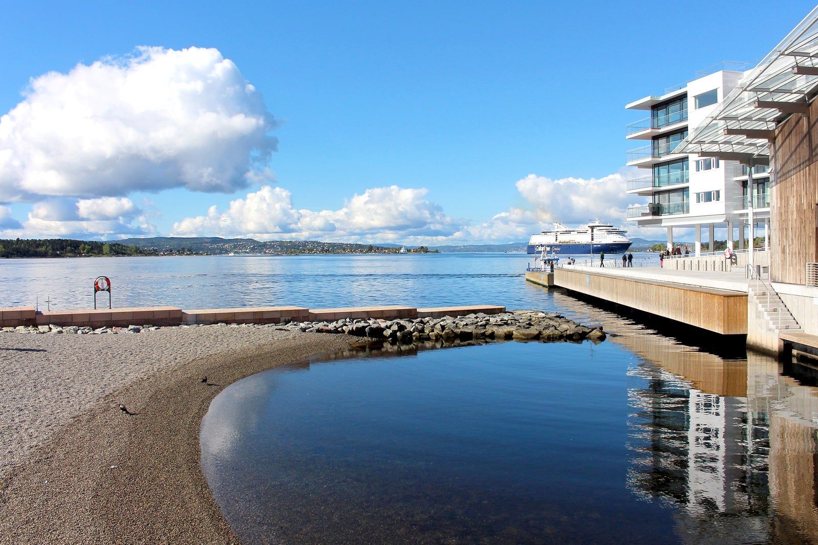 Tjuvholmen bystrand i Oslo