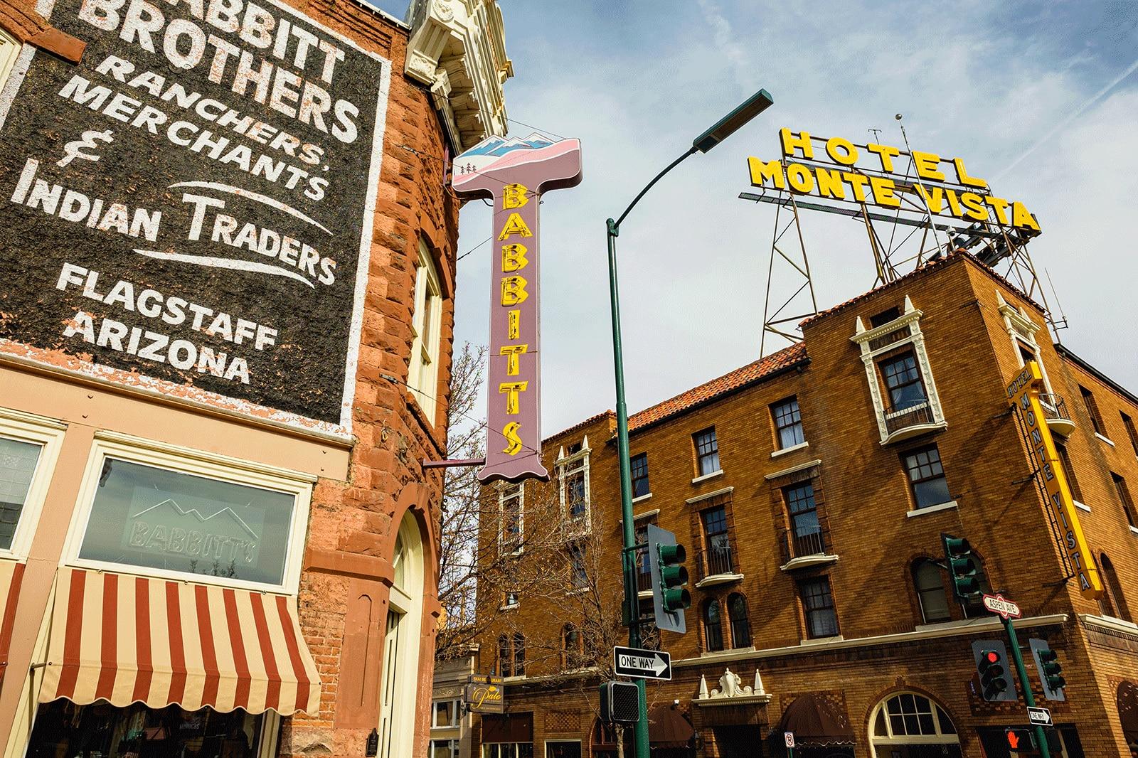 Downtown Flagstaff buildings.