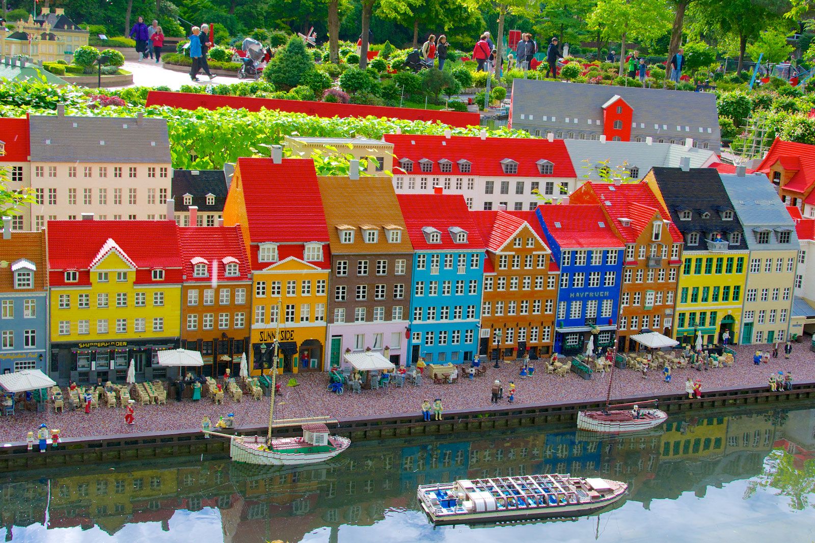 A town made of LEGOs.