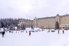 Ice skating at Lake Louise