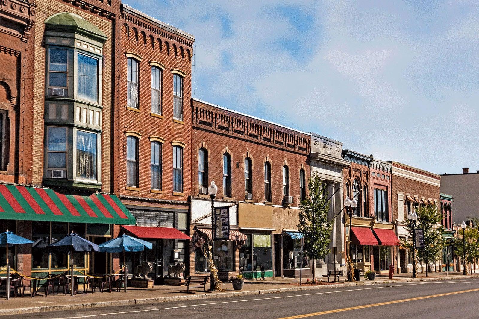 Historic shopping street.
