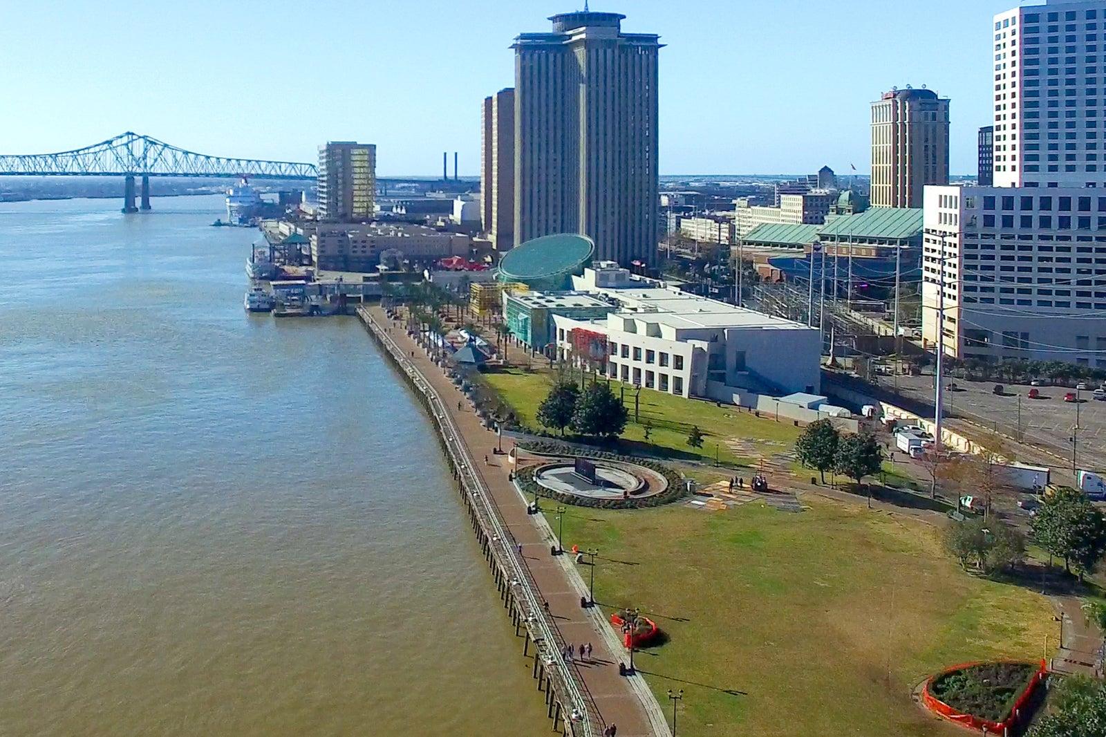 Woldenberg Riverfront Park in New Orleans