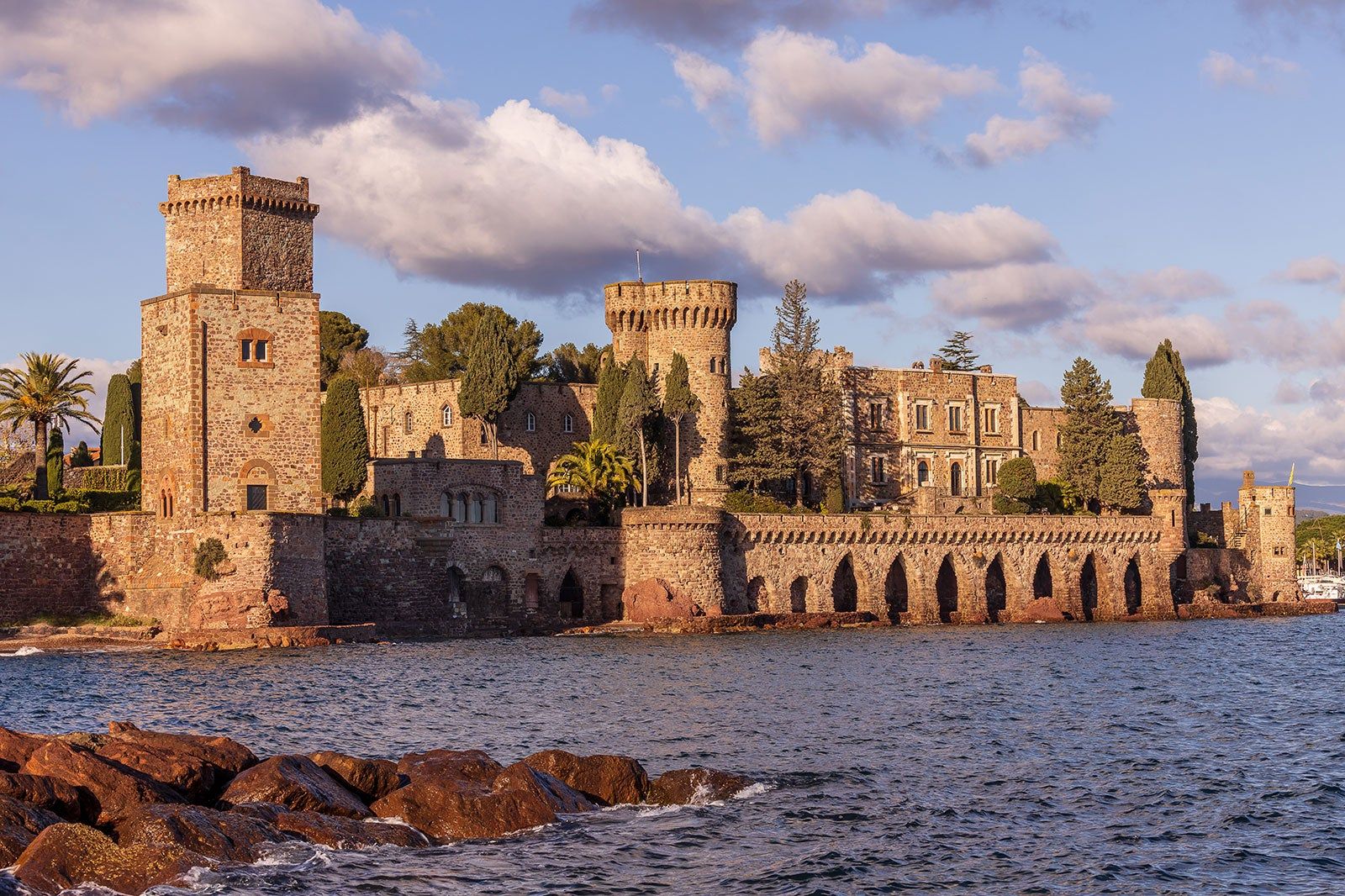Castle on the water.
