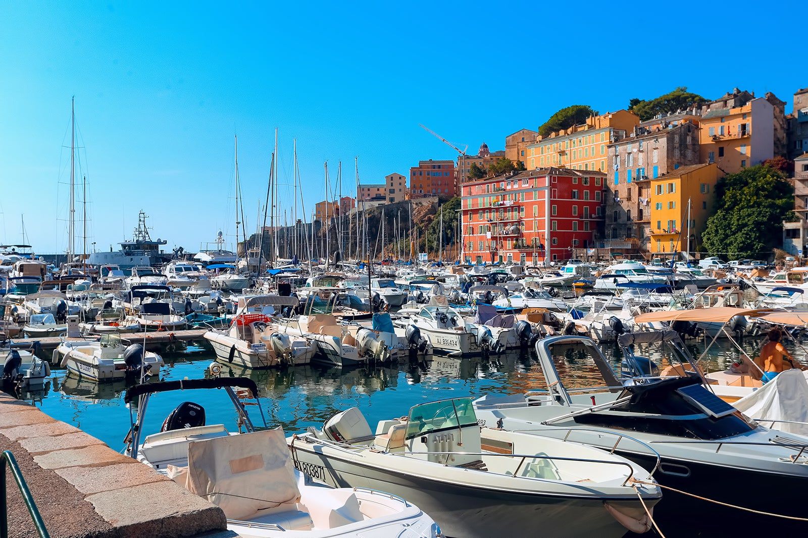 Bastia's Old Port in Corsica