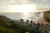 People looking at the Twelve Apostles.