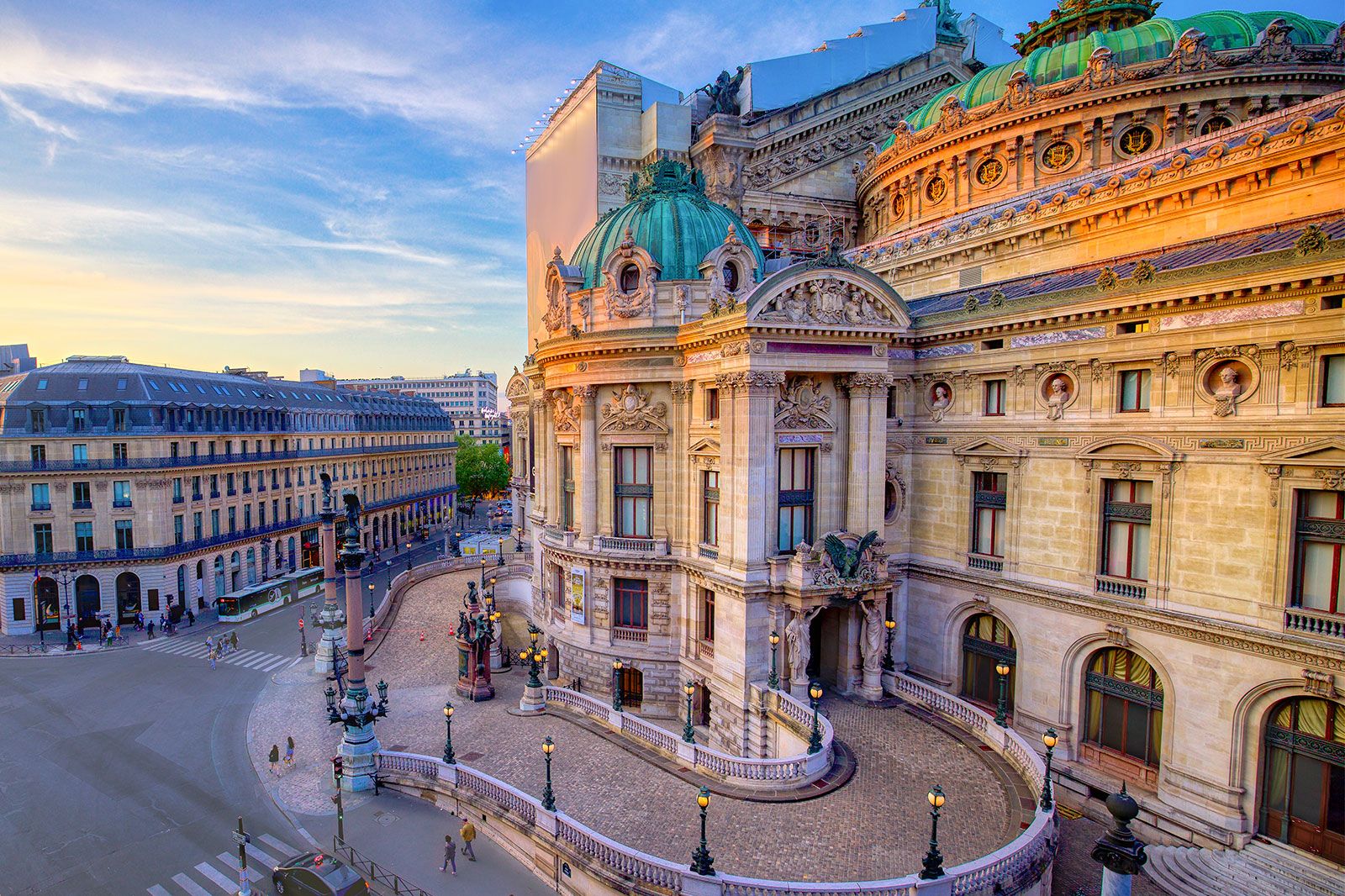 The Opera Garnier building in Paris.