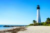 The old Cape Florida lighthouse.