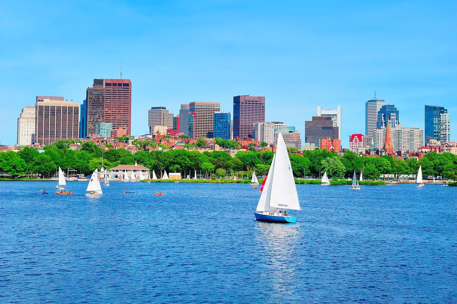 Sail boats.