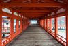 In a corridor of Itsukushima Shrine