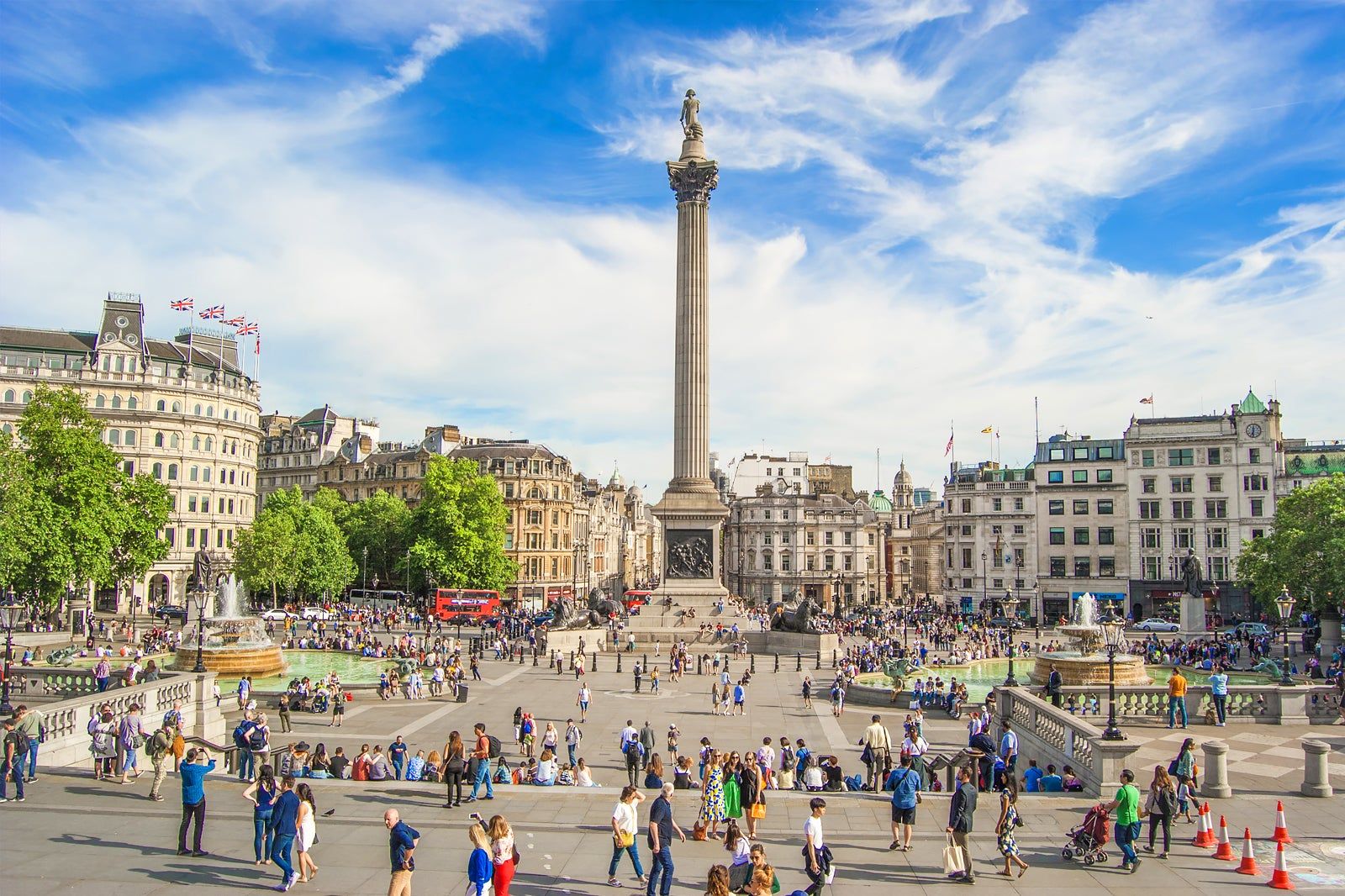 Trafalgar Square in London