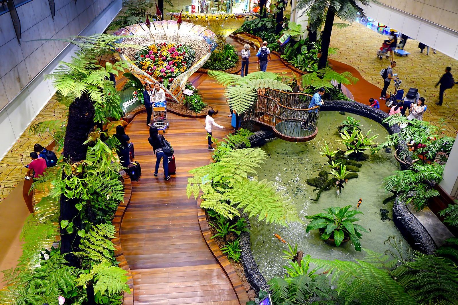 Changi Airport in Singapore