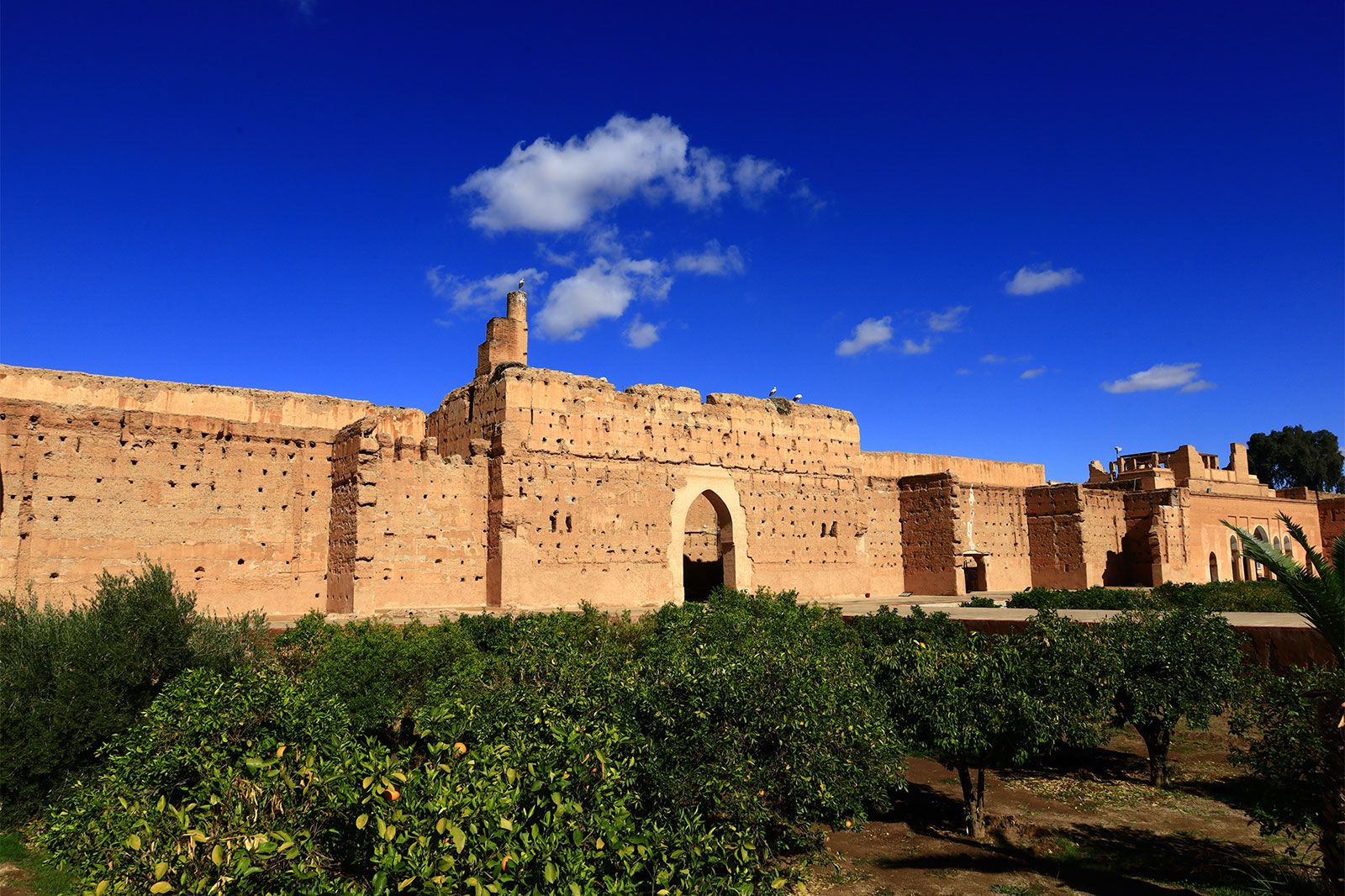 A stone wall fortress.