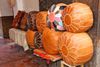 Leather stools for sale.
