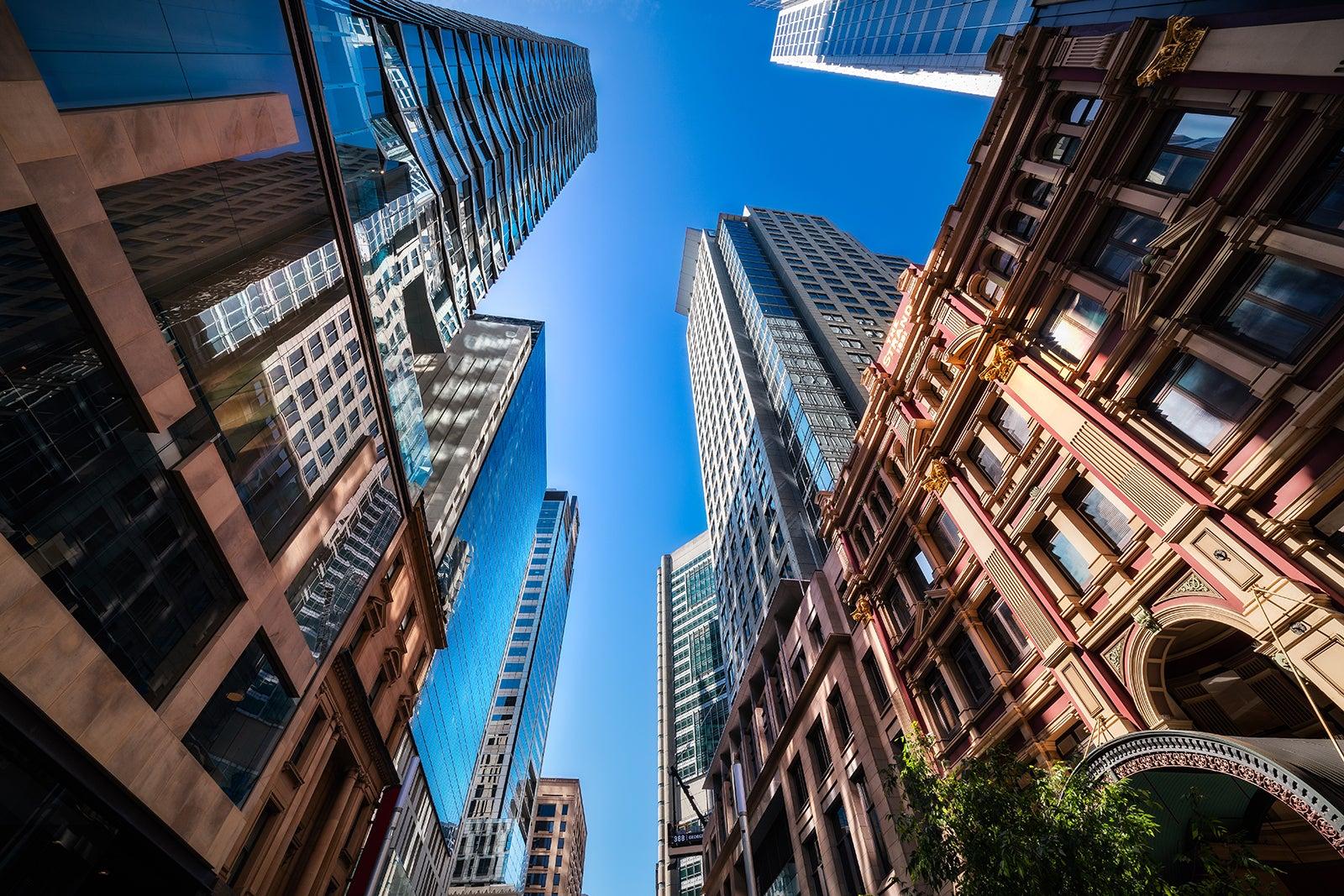 Sydney shopping street.