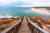 Stairs leading down to the water at Port Noarlunga beach.