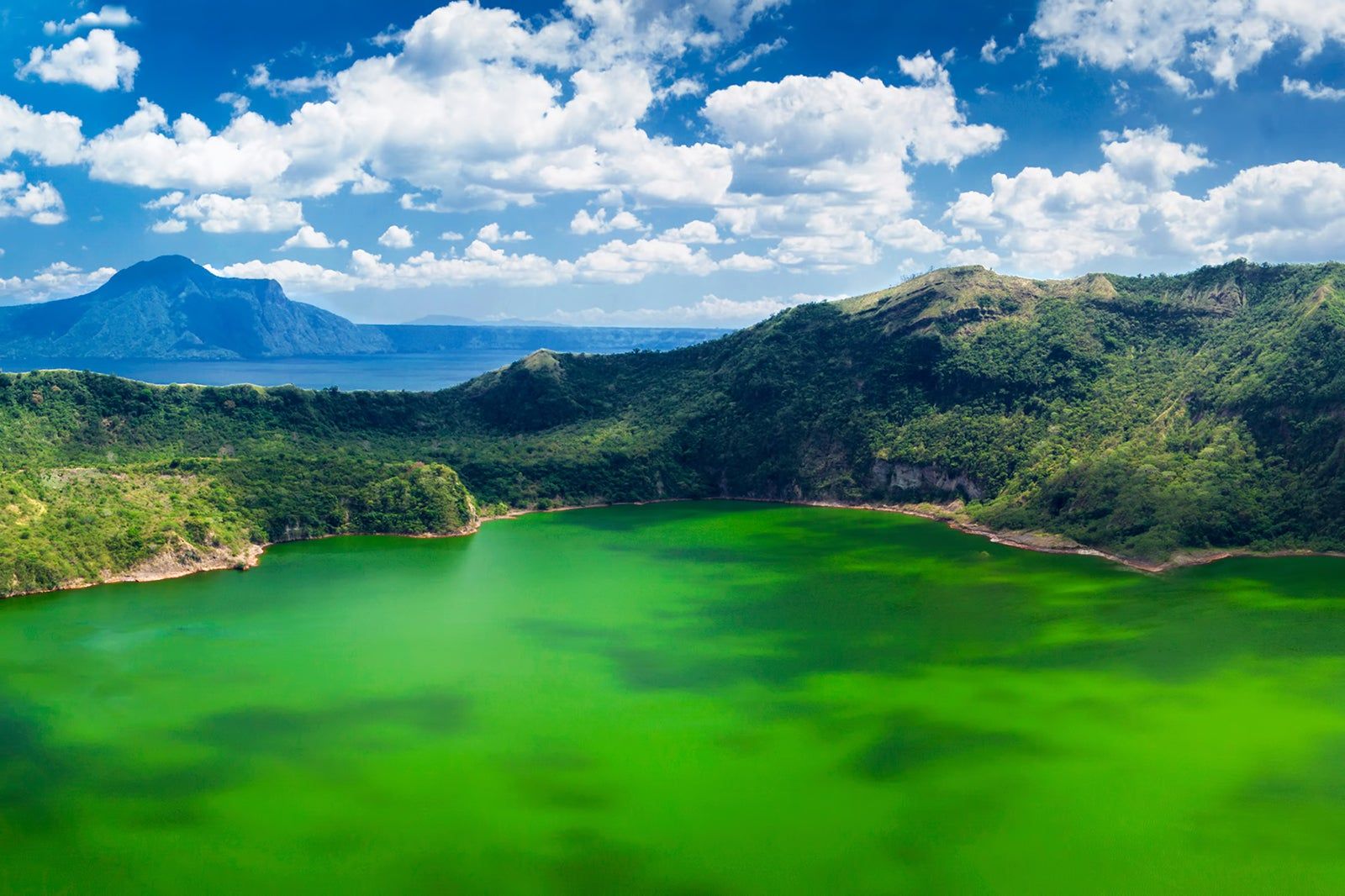 Taal Volcano and Lake in Philippines