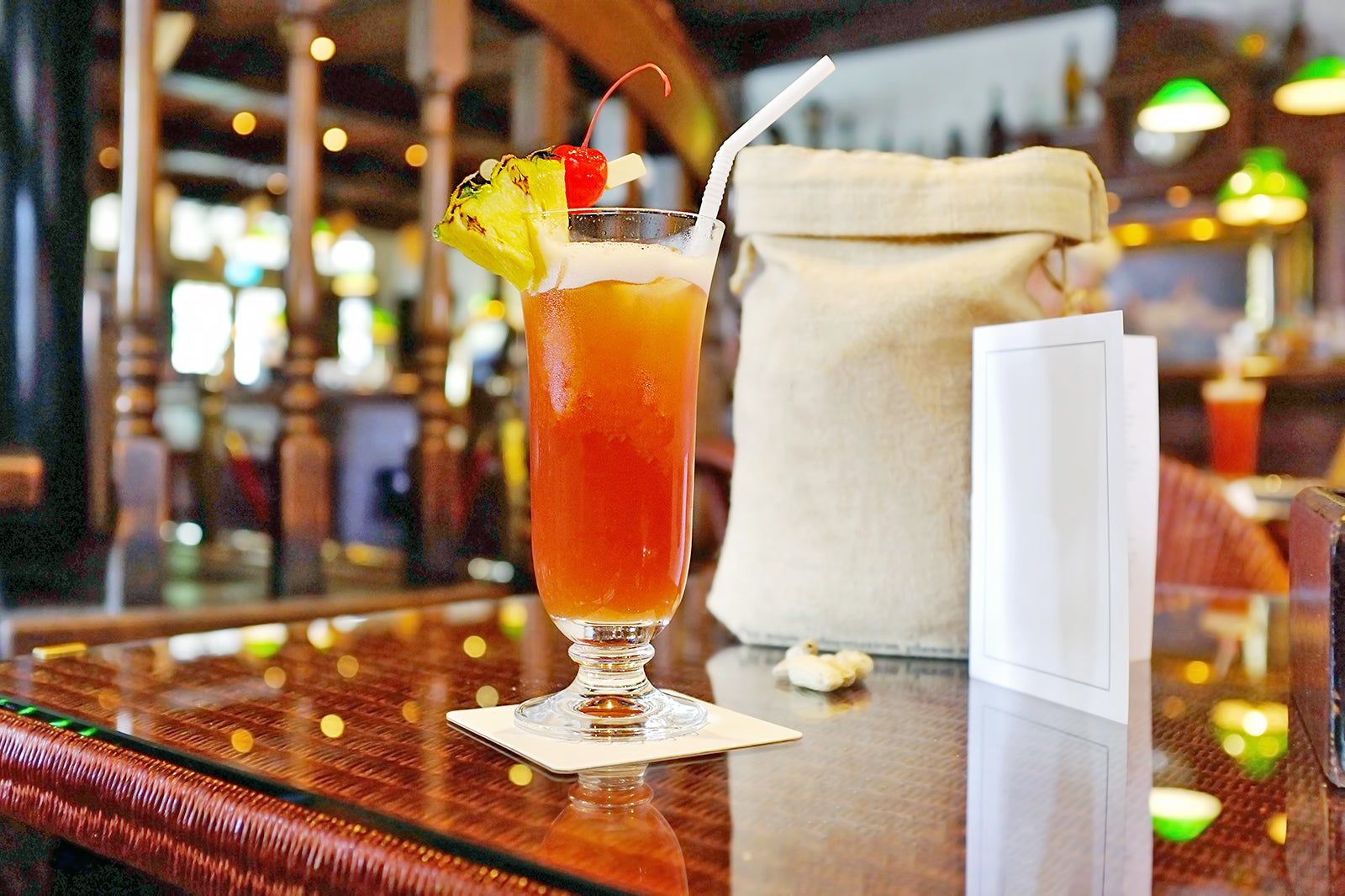 Singapore Sling at Raffles Long Bar