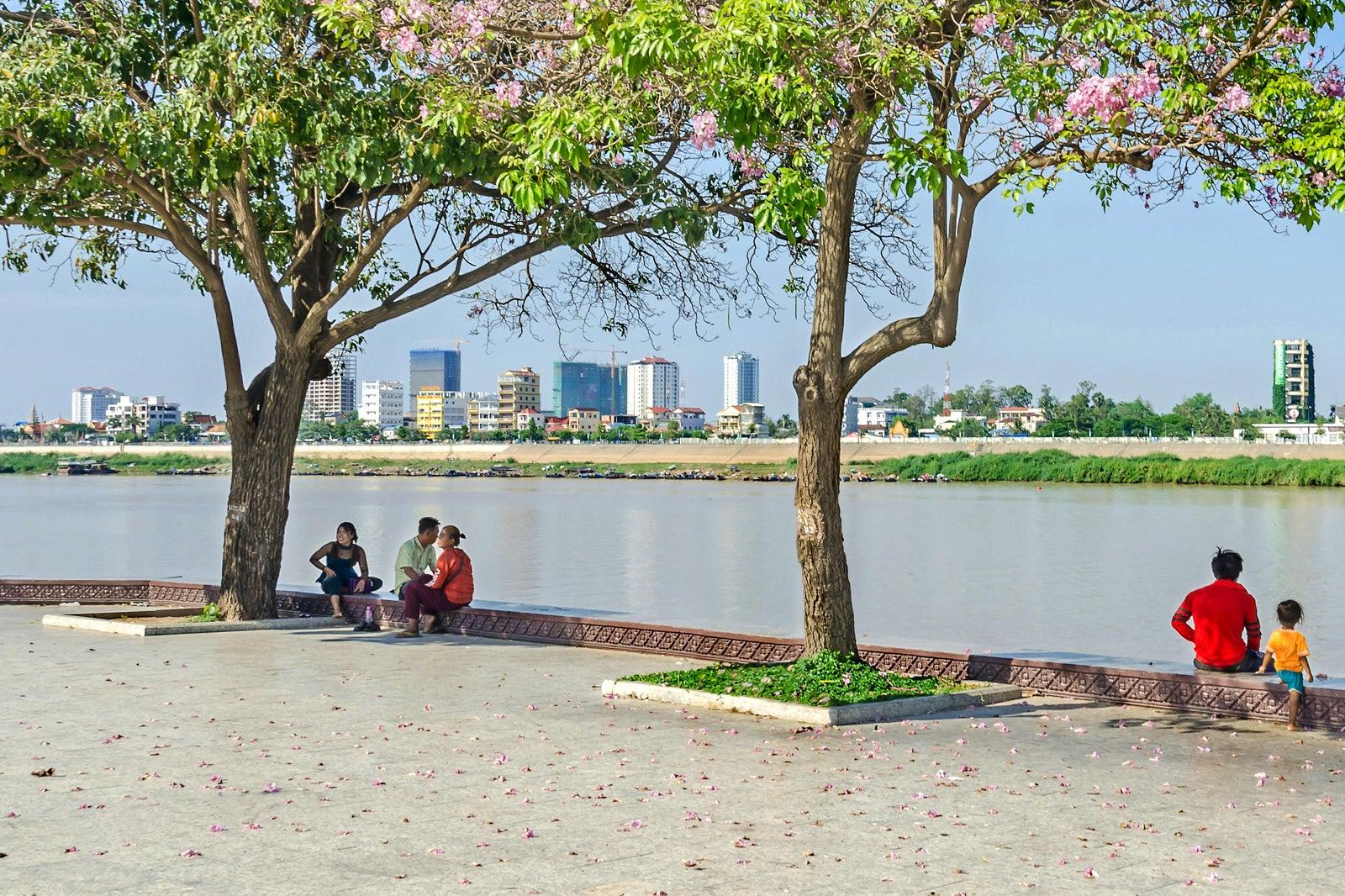 Sisowath Quay in Phnom Penh