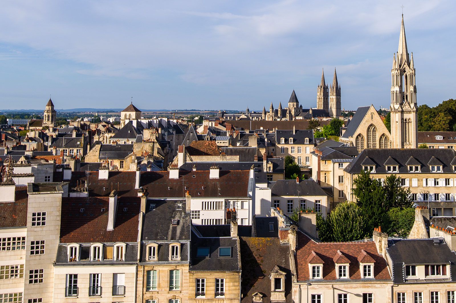A view of the city of Caen.