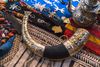 A bone horn and other Berber items for sale.