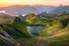 The French Pyrenees mountain view