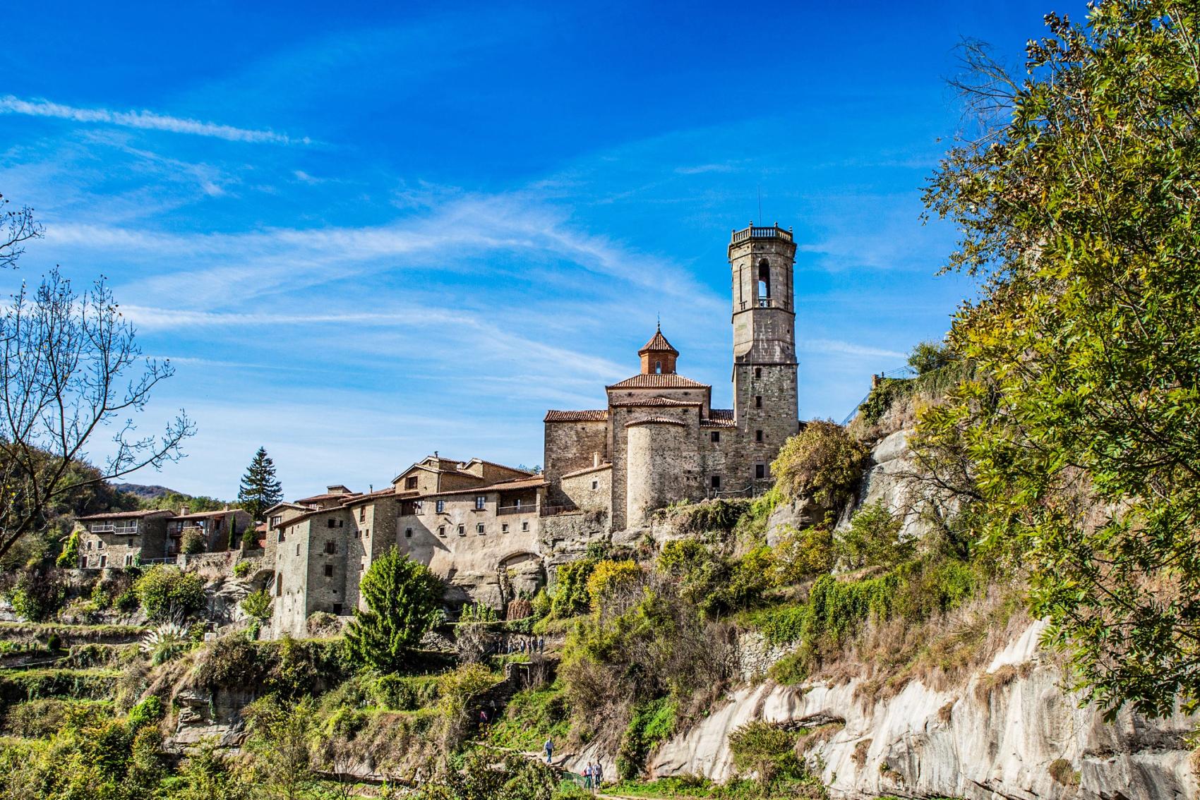Medieval stone hillside village of Rupit.