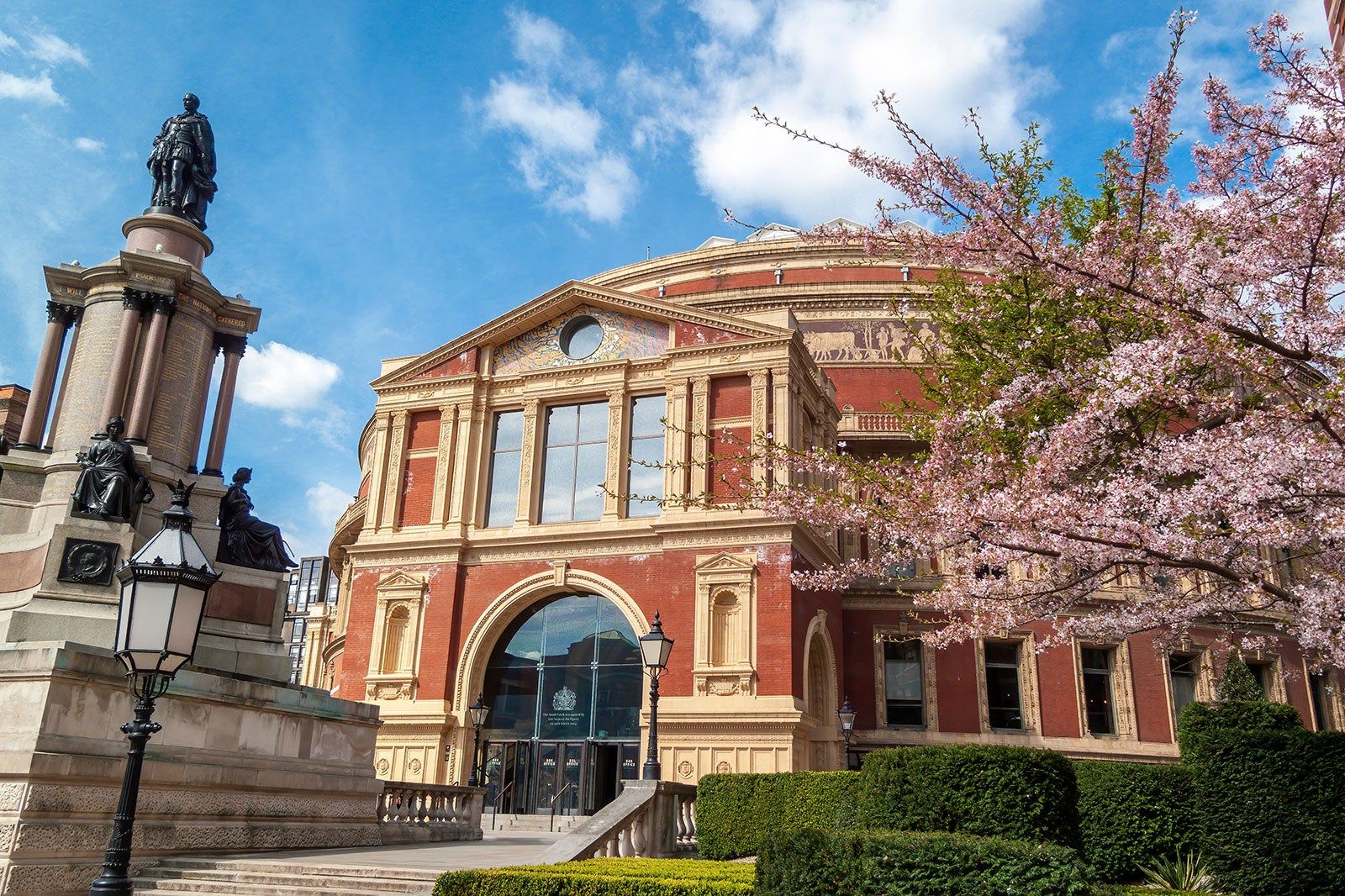 The exterior of the Royal Albert Hall.