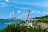 An observatory with cable and pilar Nover a jungle and the sea view.