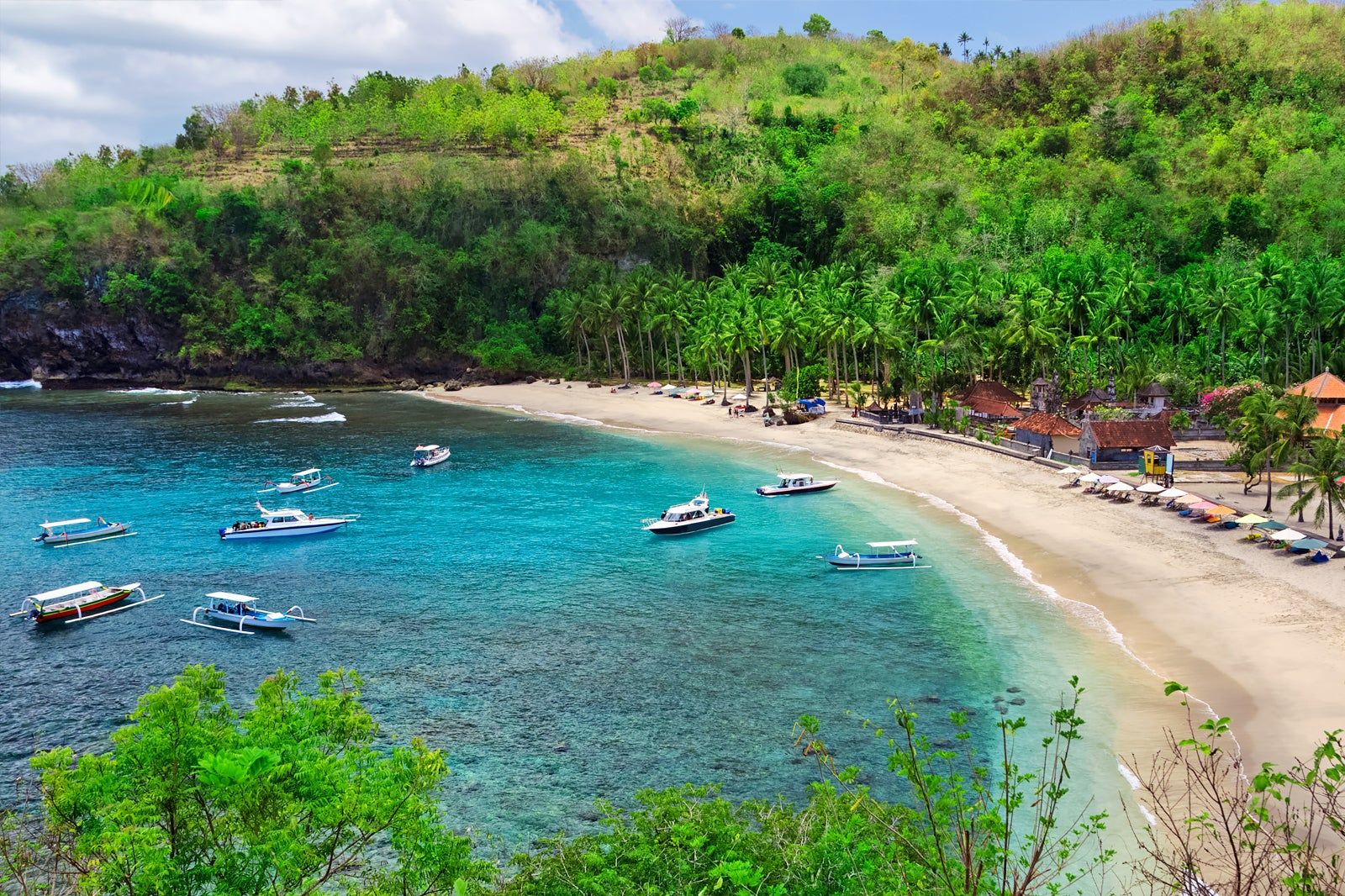 Crystal Bay at Nusa Penida Island in Bali