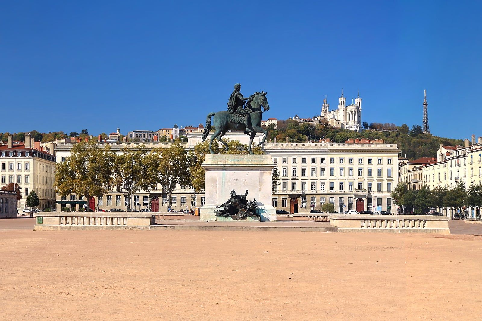 Place Bellecour in Lyon