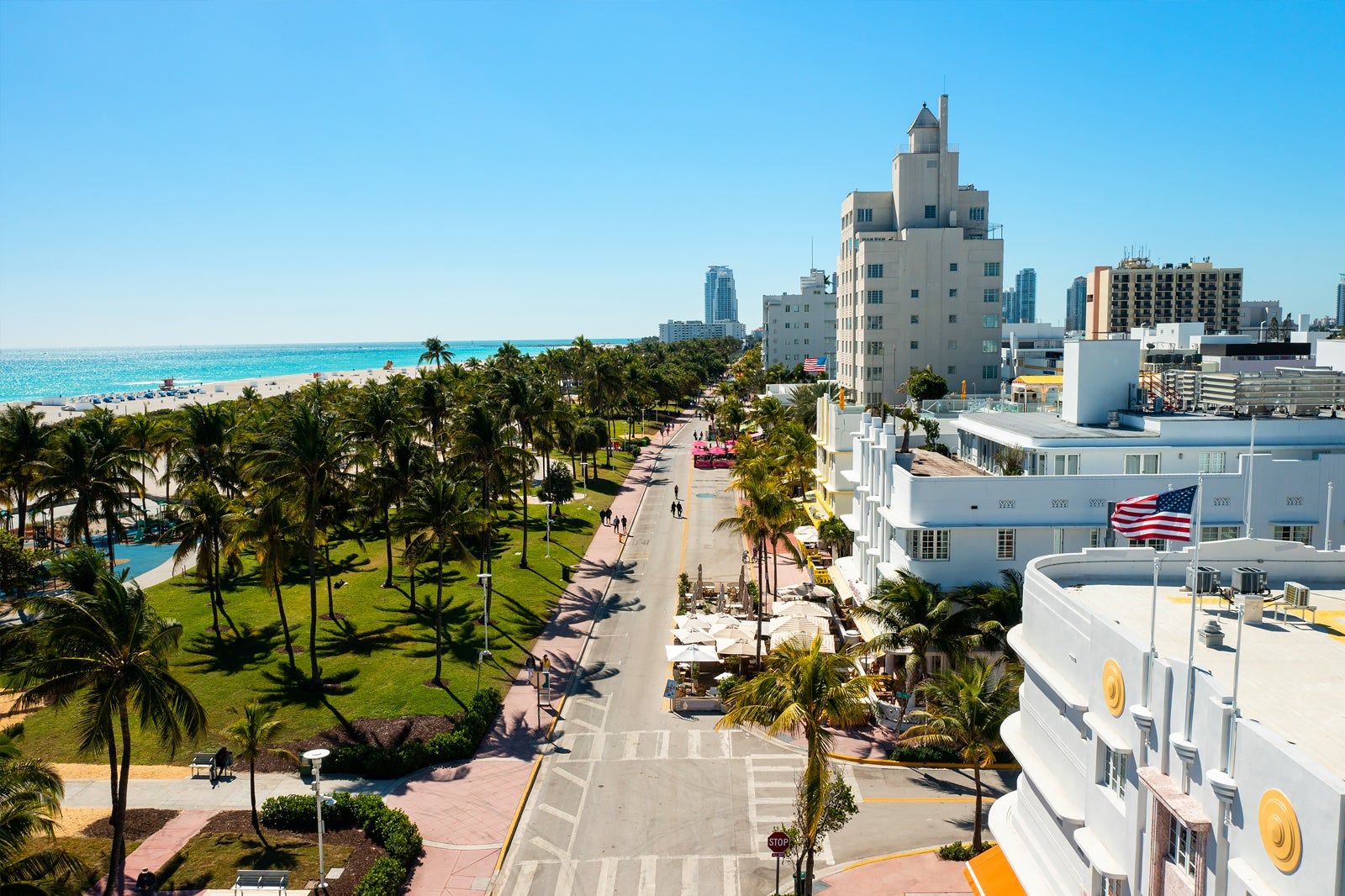 Art Deco District in Ocean Drive, Miami
