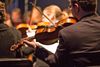 Symphony orchestra performing
