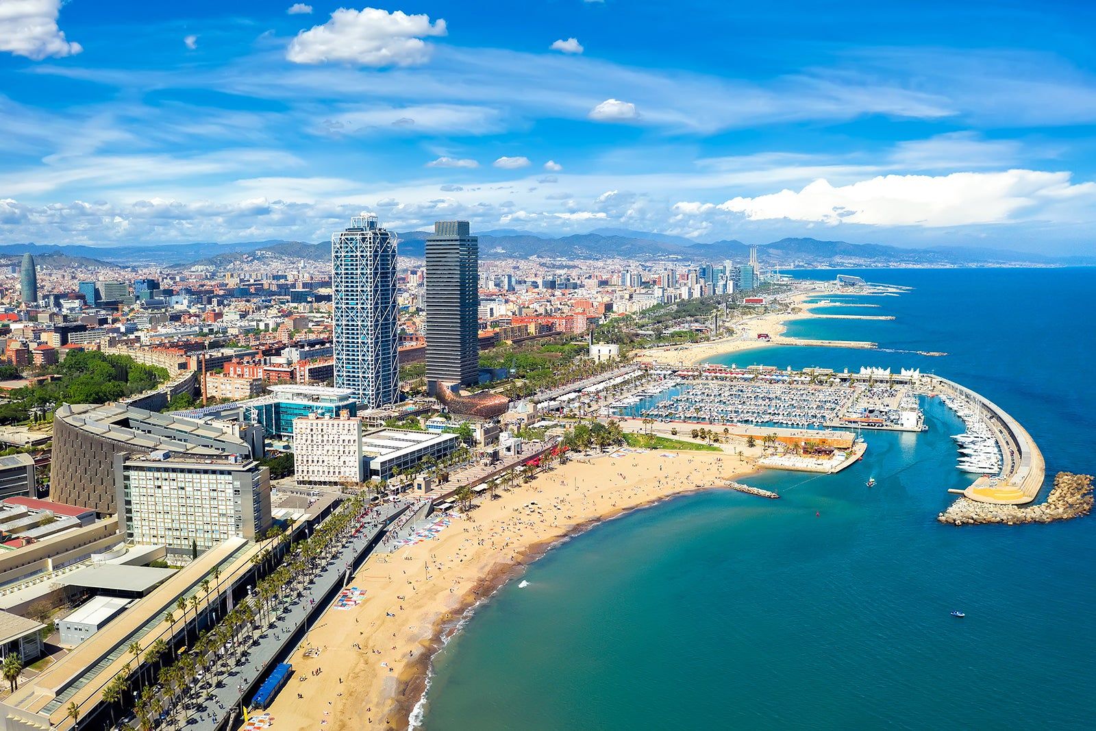 Somorrostro Beach in Barcelona