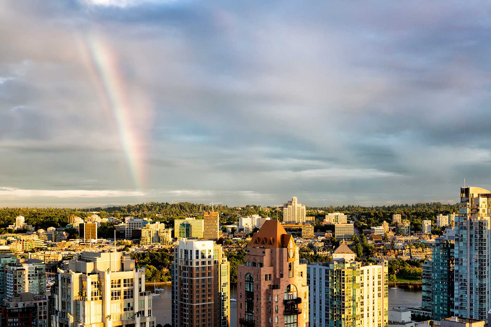 A rainbow of a city.