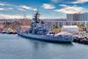 The USS Iowa in Los Angeles.