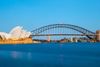 The Sydney Opera House and Harbour Bridge.