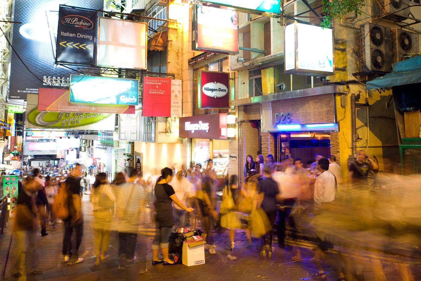 Nightlife in Central Hong Kong