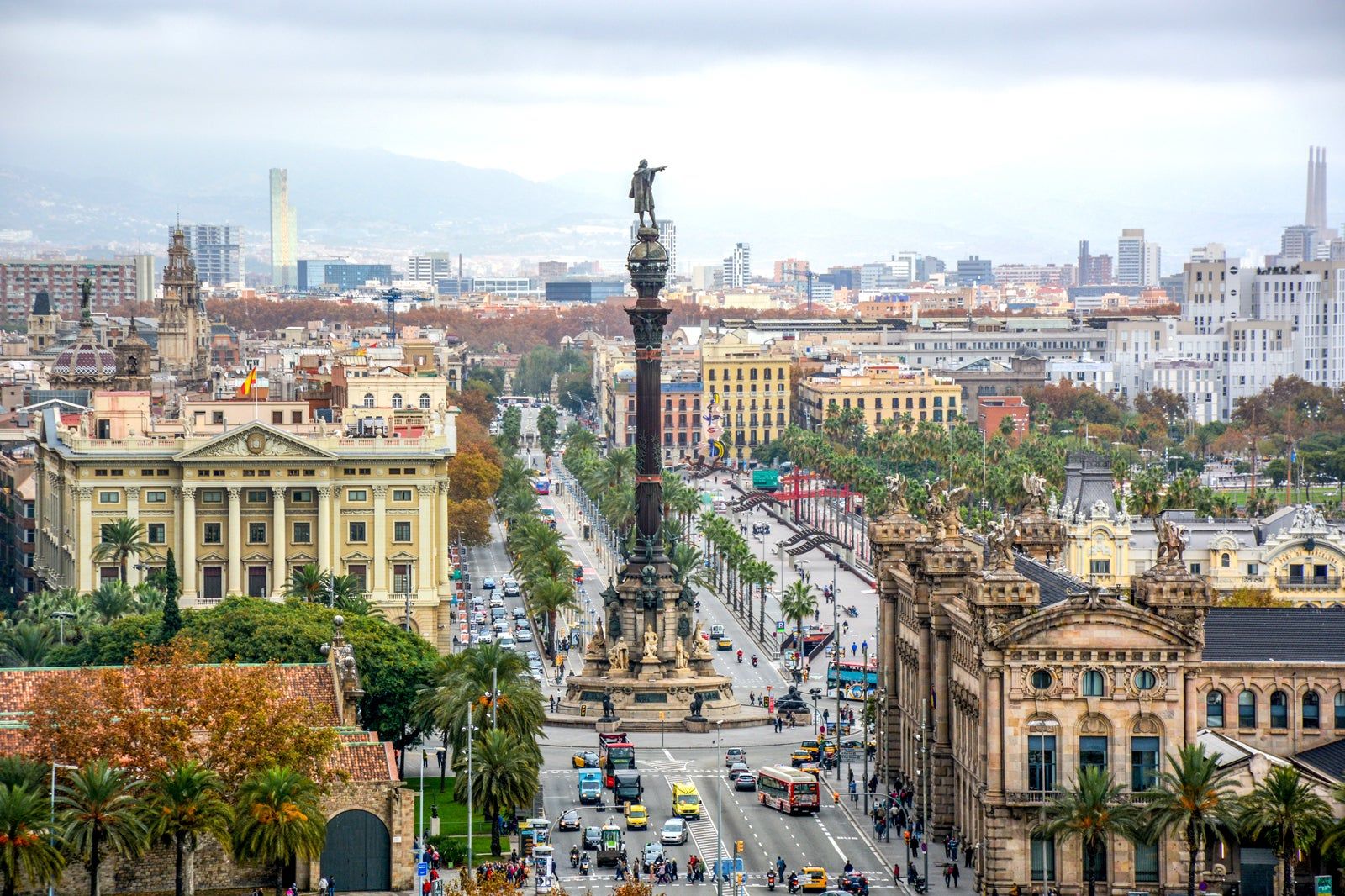 Rambla de Catalunya in Barcelona