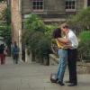 The lead actors kissing on Edinburgh's Vennel Steps as seen in One Day