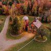 A timber-framed barn Vrbo in Vermont