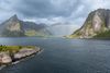 Rainbow In Lofoten Islands' Hamnoy