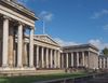 The lawn at the British Museum is a popular hang out spot.