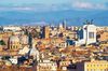 A view of the buildings in Rome from Janiculum hill.