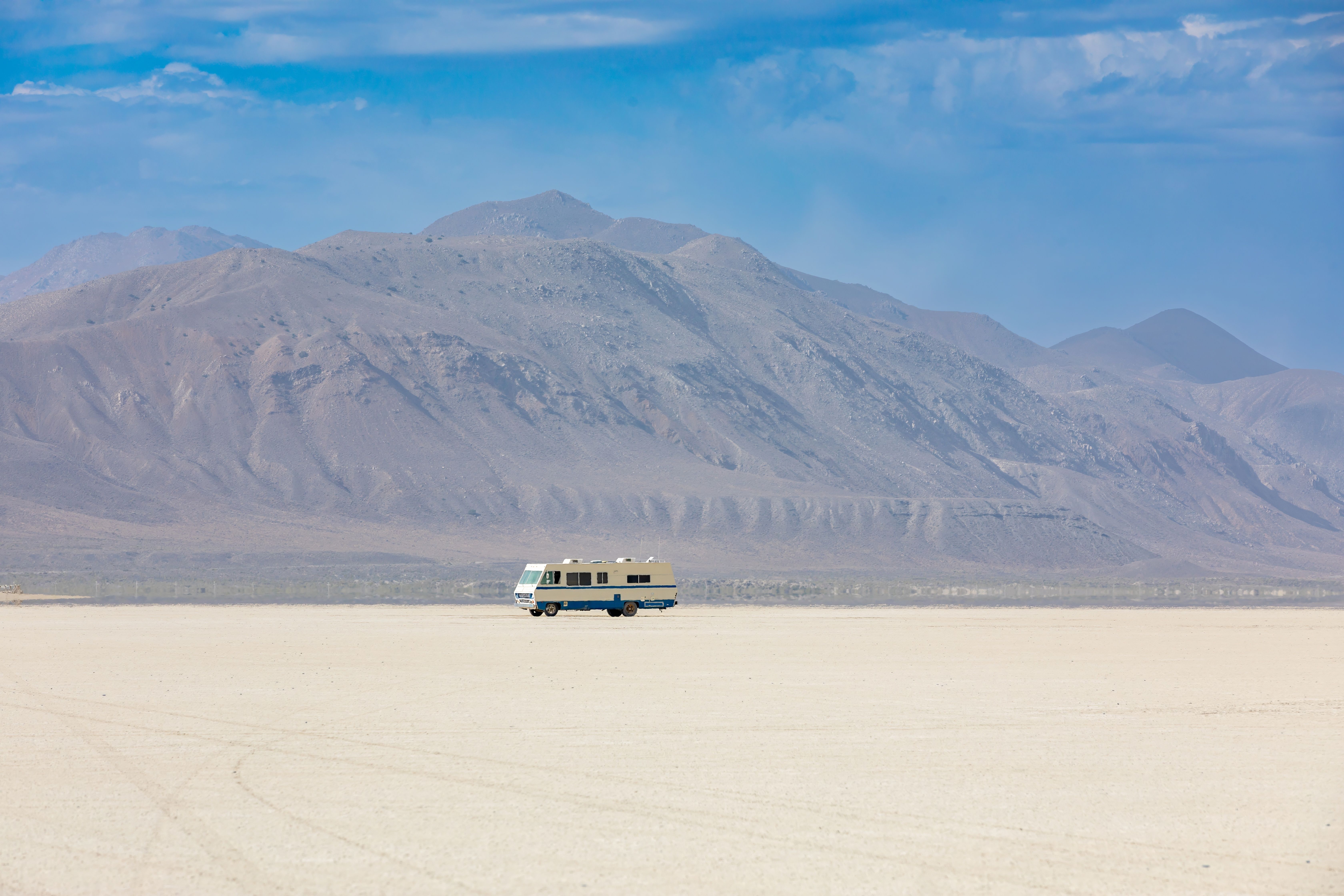 rv in nevada's black rock desert