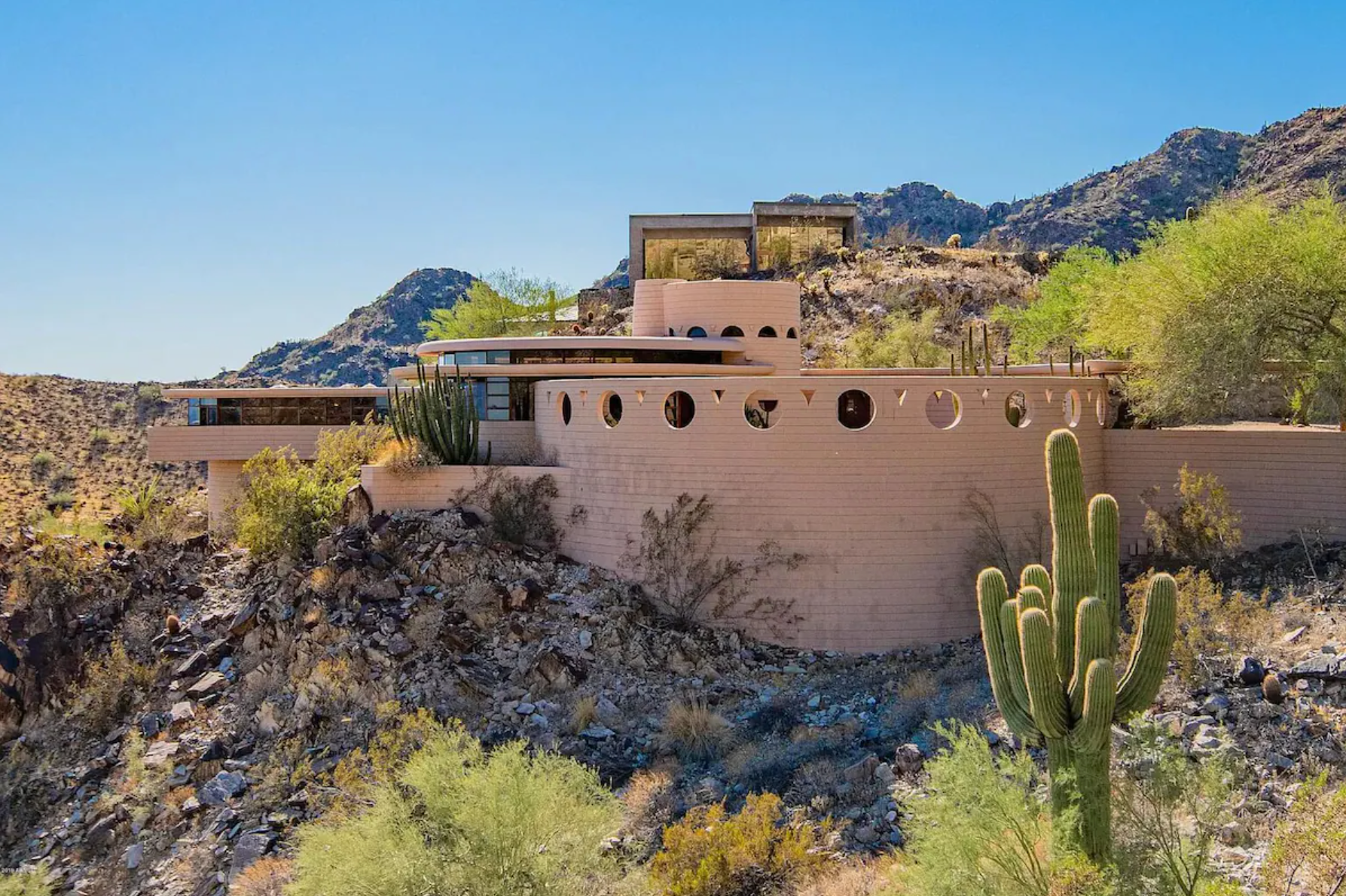 The Norman Lykes House, designed by Frank Lloyd Wright
