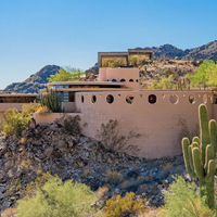The Norman Lykes House, designed by Frank Lloyd Wright